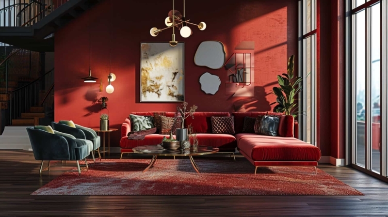 Transitional Living Room Vertical Paneling Black Framed Chair