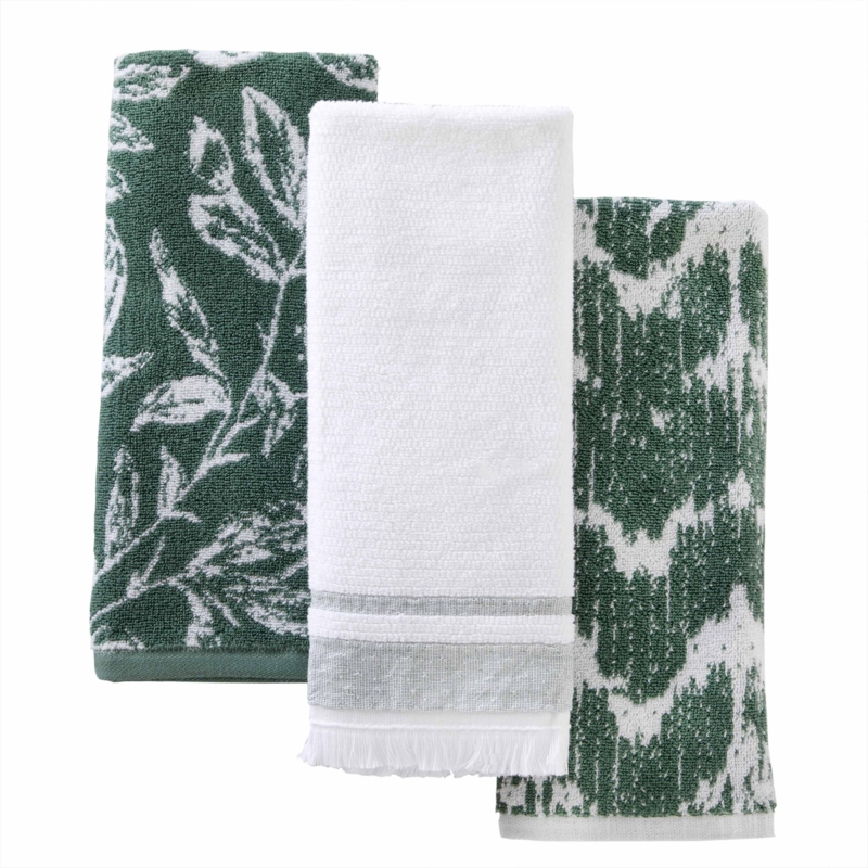 Turkish Cotton Hand Towels with Colorful Tassels and Boho Stripes