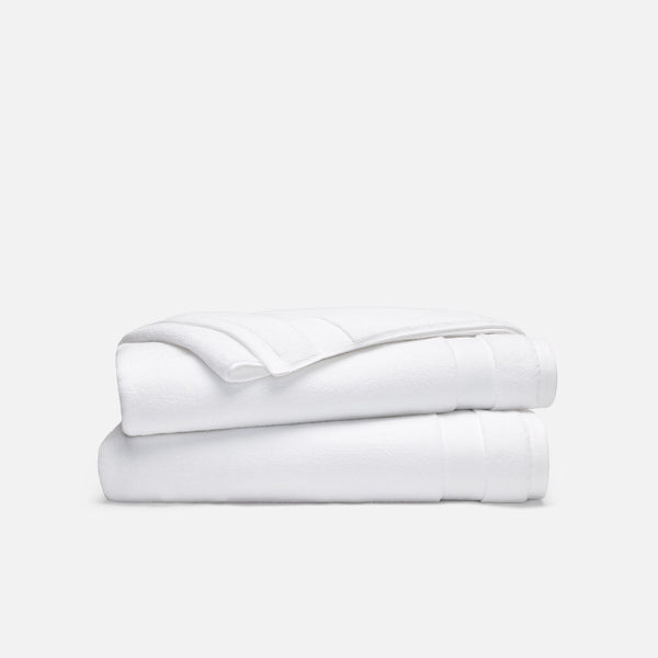 Ultra-Plush Bath Towel Spa Sheet with Ribbed Dobby Border