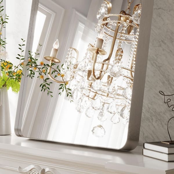 Vanity Mirror: Contemporary Slim Matte Black Frame