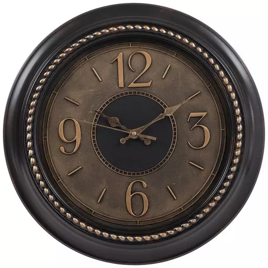 Vintage Wall Clock Open Work Design Roman Numerals Metal