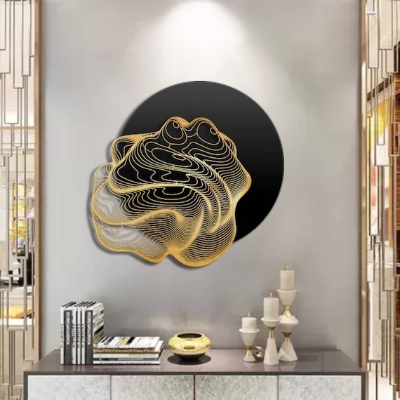 Wall Art: Circular Arabic Calligraphy Lattice Decor