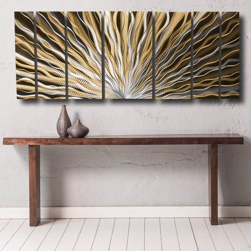 Wall Art Hand Ground Texture Multi Panel Abstract Sculpture