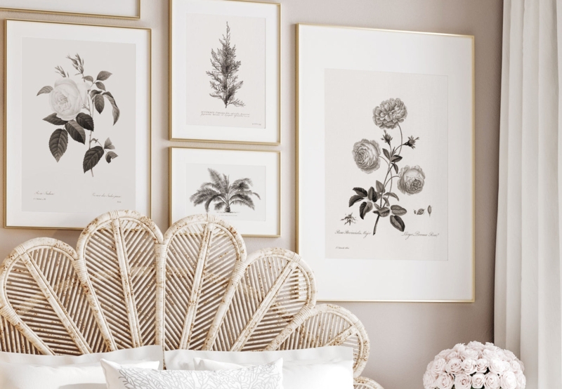 Wall Art Oversized Protea Canvas Horizontal Coastal Modern Decor