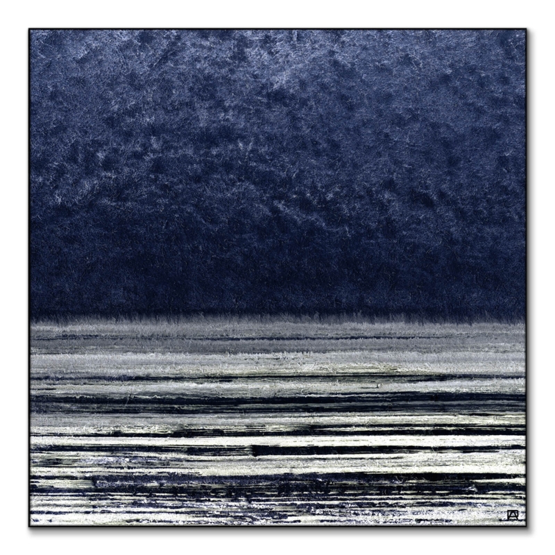 Wall Art Oversized Unframed Abstract Horizon Painterly Texture