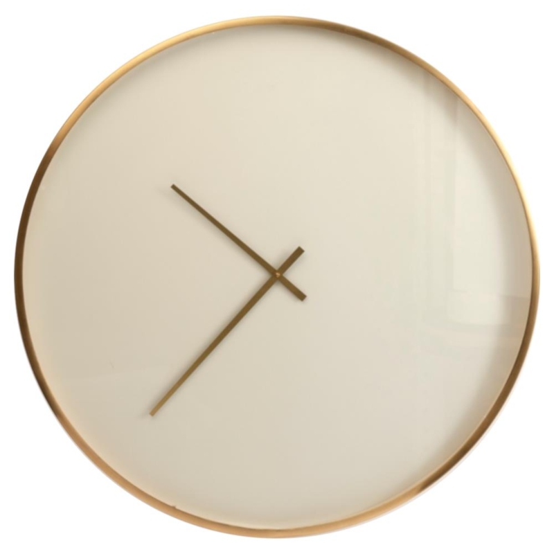 Wall Clock Classic Slim Metal Frame Roman Numerals