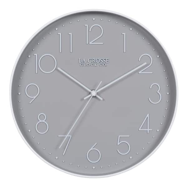 Wall Clock Matte Frame High Contrast Dial Minimalist Office