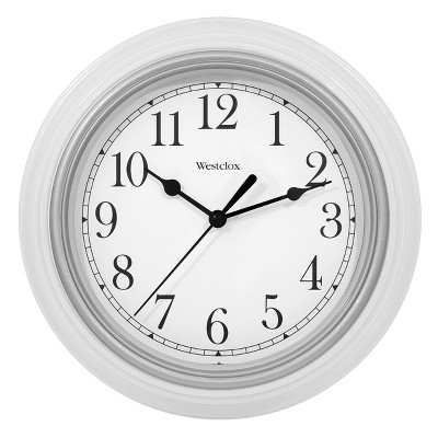Wall Clock Narrow Bezel Matte Finish Small Analog Decor