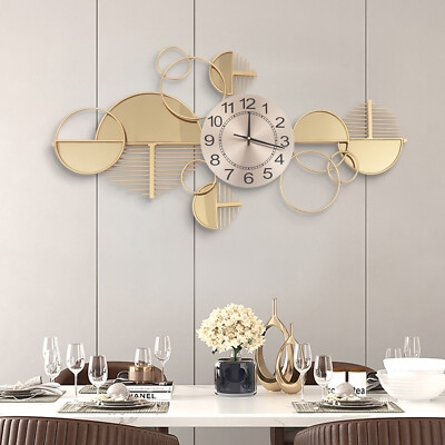 Wall Clock Nordic Style Sunburst With Floating Arabic Numerals