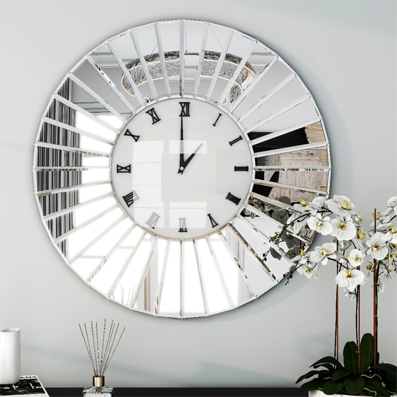 Mirrored Wall Clocks