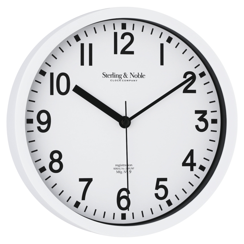 Wall Clock Plastic Like Red Second Hand Simple Kitchen Decor