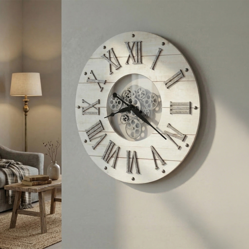 Wall Clock Slat Wall Mounting Linear Markers Minimalist Industrial
