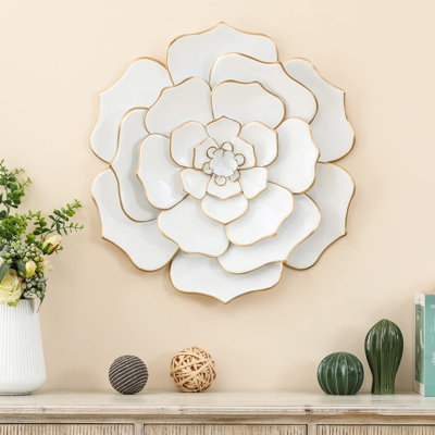 Wall Decor Round Metal Frame Dried Botanical Bundles Twine Boho