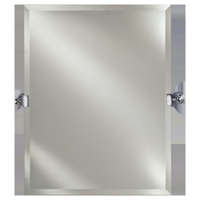 Wall Mirror Frameless Design Beveled Edge Decorative Tilt Brackets