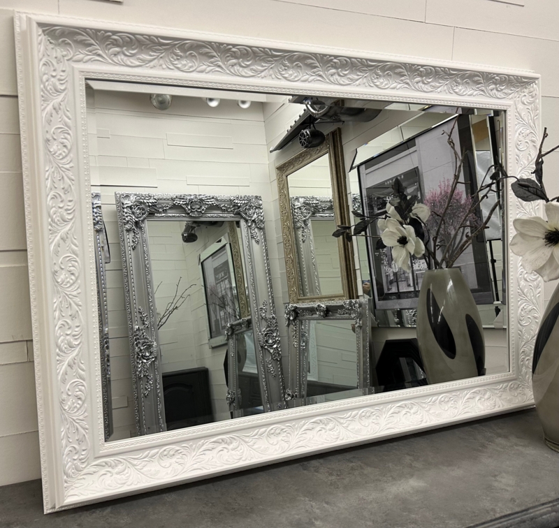 Wall Mirror, Large Scale, Intricate Scrollwork, Ornate Frame