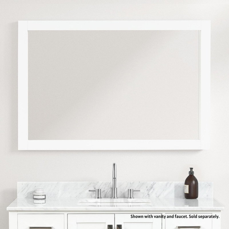 Wall Mirror, Matte Finish, Slim Rectangle Frame, Minimalist Style