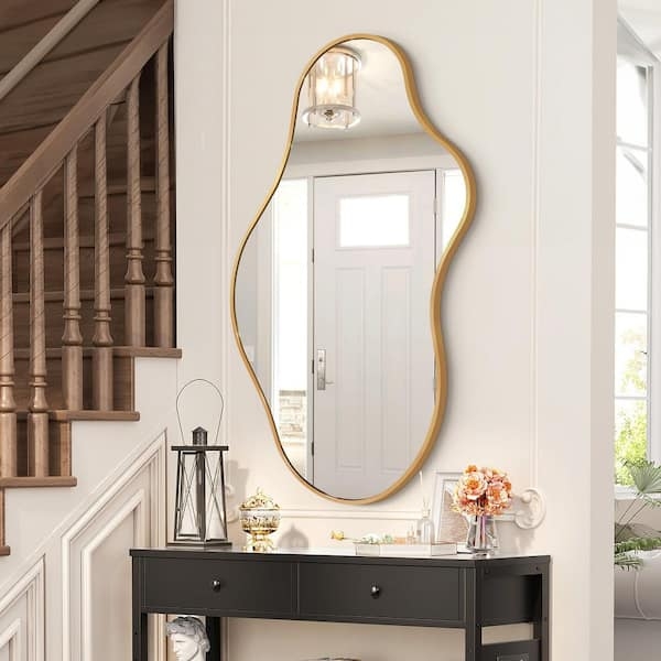 Wall Mirror: Oversized Floor Leaning Ultra Thin Profile