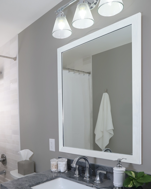 Wall Mirror, Profiled Molding Frame, Oversized Leaning Placement