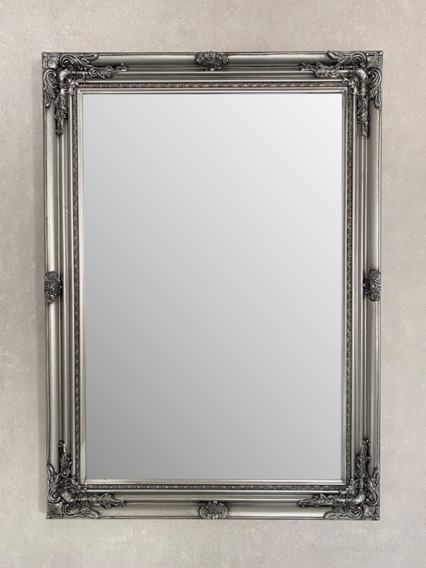 Wall Mirror Rectangular Ornate Carved Acanthus Leaf