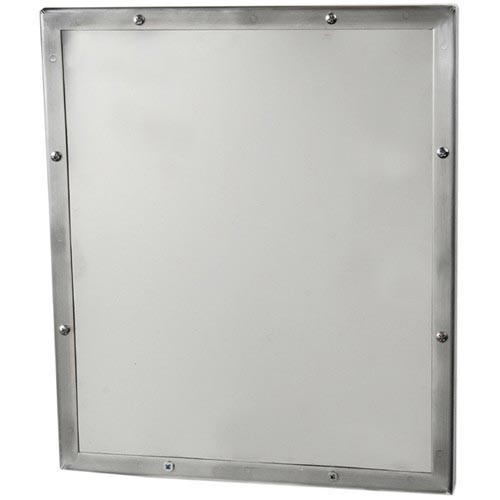 Wall Mirror Seamless Frame, Rounded Corners, Polished Industrial