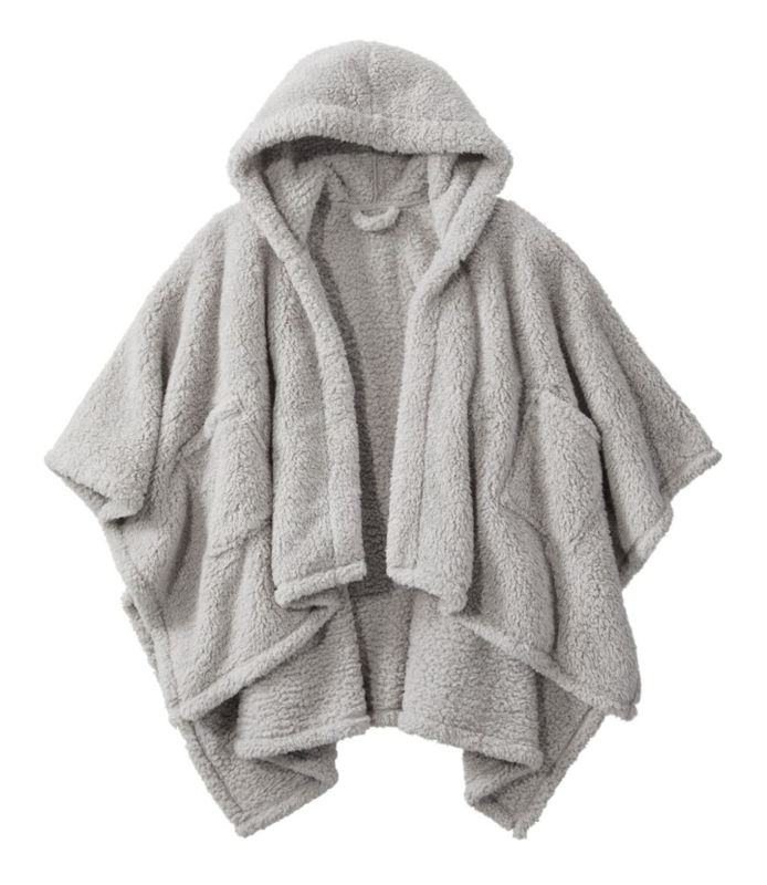Wearable Throw Sherpa Texture Heathered Gray Blanket