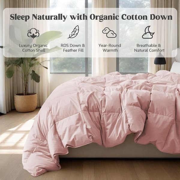 White Baffle Box Stitch Comforter, Crisp All Season Duvet Insert