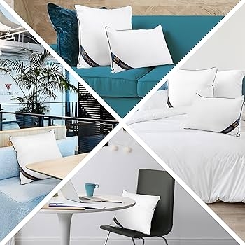 White Square Throw Pillow Inserts featuring Plump High Loft Fill.