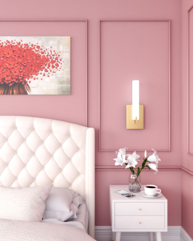 White Tufted Tuxedo Sofa Pink Living Room Classic Molding