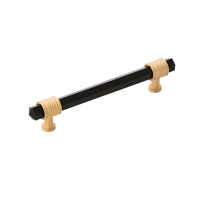 Acrylic Bar Cabinet Pull: Polished Metal Mounts
