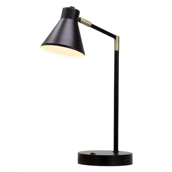 Adjustable Desk Lamp Metal Swivel Arms Tubular Head Minimalist Style
