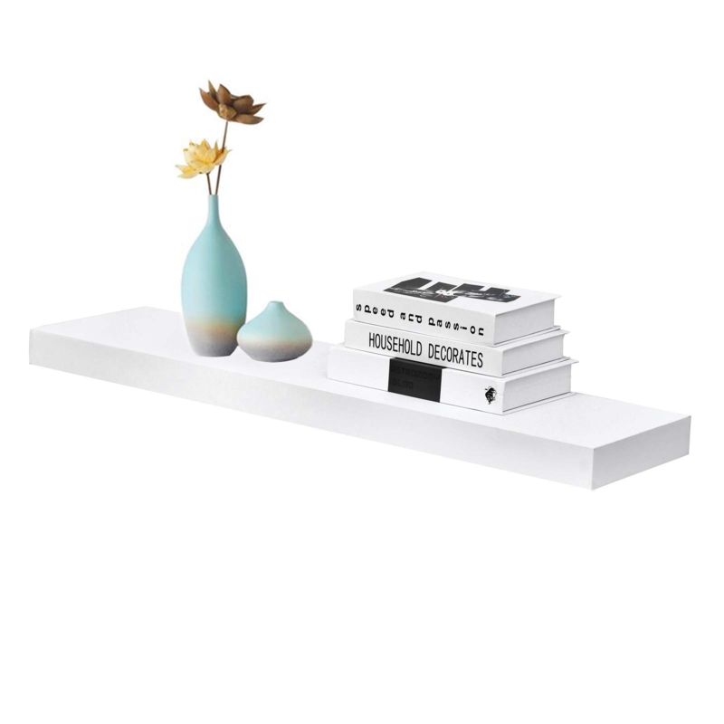 Amazon.com: WELLAND 36 inch White Mission Floating Shelves for Wall,  Bathroom Wall Mount Shelves, Wood Modern Display Shelves, Book Shelves,for  Bedroom,Living Room and Kitchen : Home & Kitchen