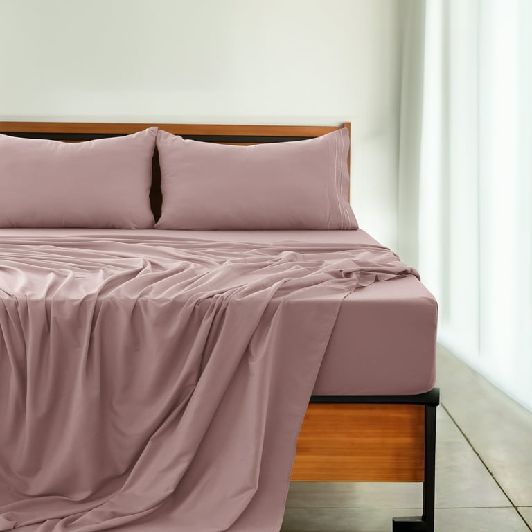 Baby Pink Sheet Set with Microfiber Like Smoothness.