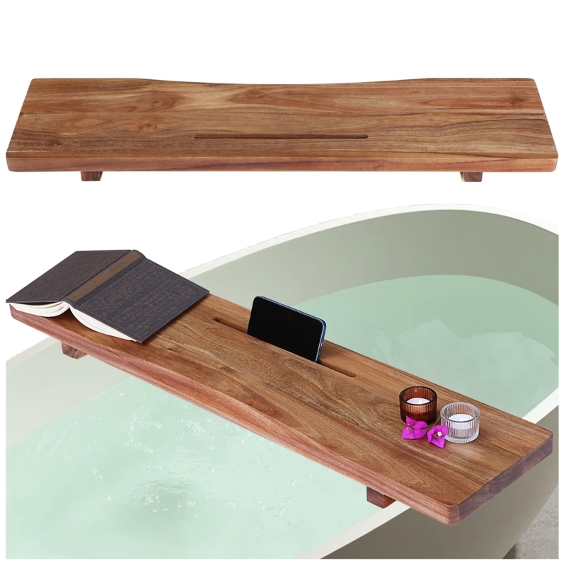 Bathtub Caddy Thickened Board Minimalist Modern Bathtub Self-Care Setup