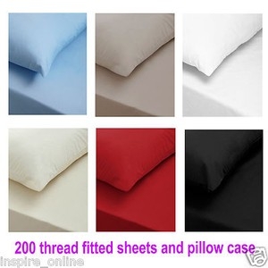 Bed Sheet Set Deep Burgundy Cotton Bedding Set with Matte Texture