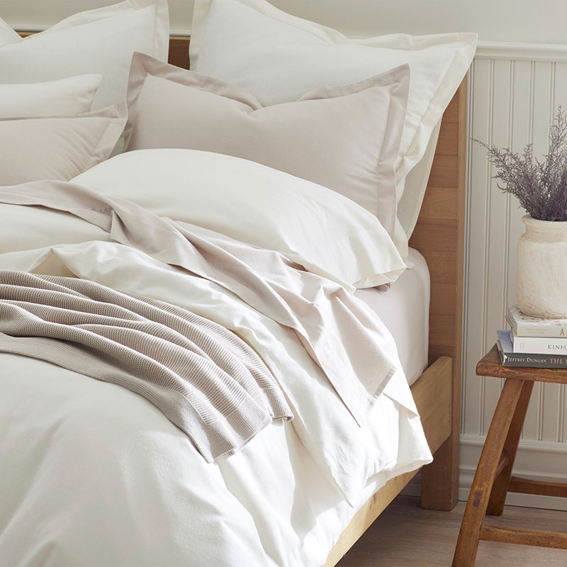 Bed Sheet Set Flannel Texture Cotton Matte Cozy Decor