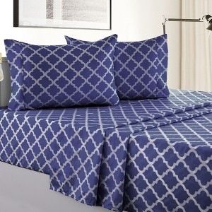 Bed Sheet Set Hotel Style, Matte Microfiber Deep Pocket Linens