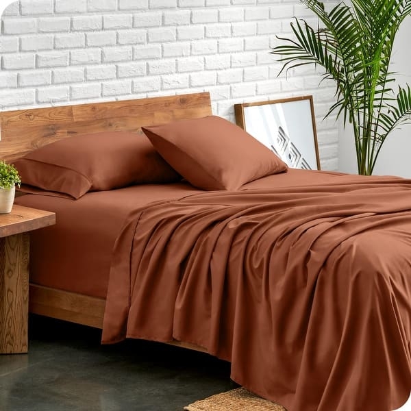 Bed Sheet Set Navy Microfiber Transitional Bedroom Styling
