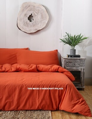 Bed Sheet Set Three Piece Set Three Piece Orange Flat Sheet Set