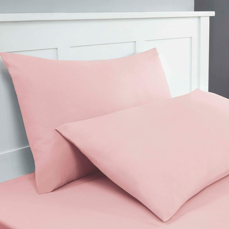 Bedding Folded Cotton Blush Pink with Brand Label