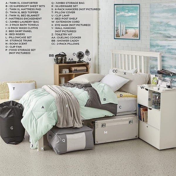 Bedding Set Black White Geometric Pattern High Contrast Palette