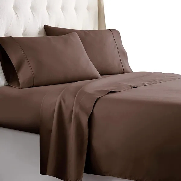 Bedding Set Navy Blue Deep Pocket Solid Matte Finish Cozy
