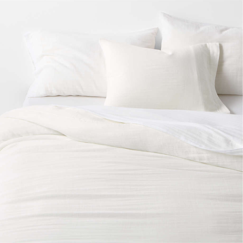 Bedding Set, Organic Cotton Look with Diamond Quilted Texture