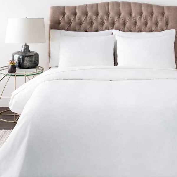 Bedding Set White Linen Like | Airy Coastal Bedroom Styling