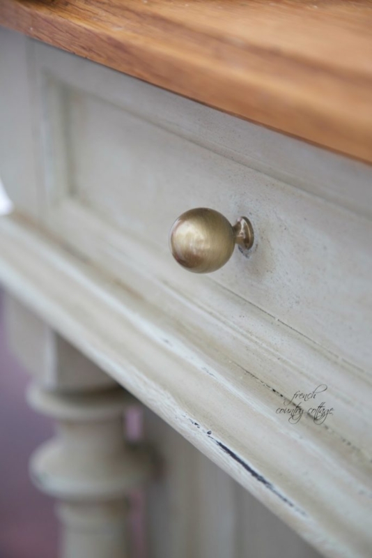 Bin Pull French Country Antique Brass Cup Handle
