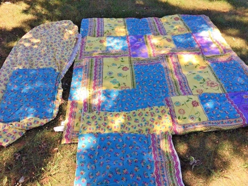 Bohemian Bedding Set featuring Dense Paisley Print in Teal and Orange