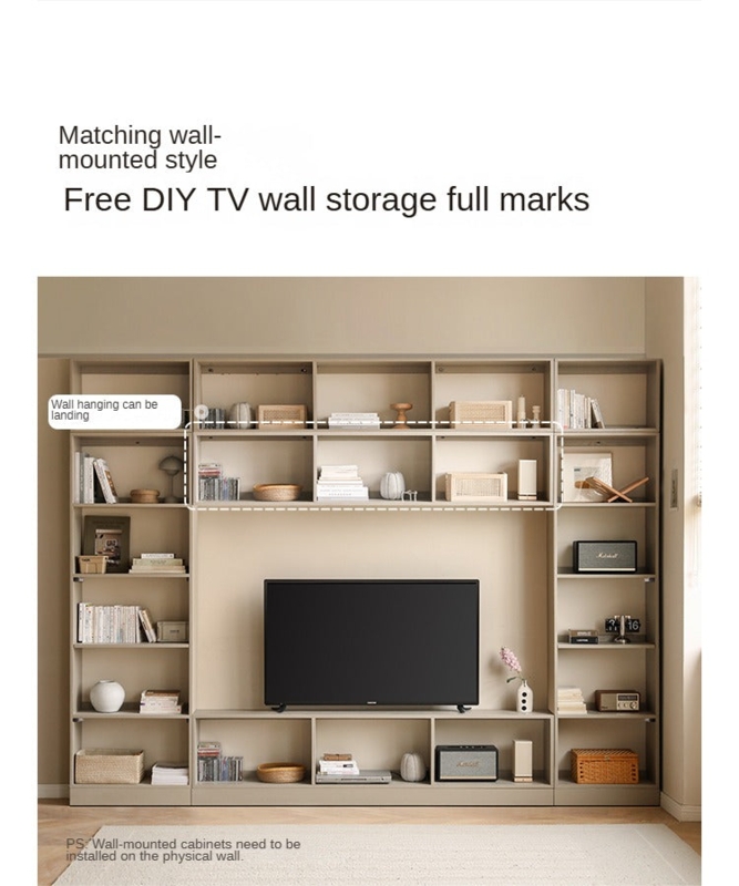 Bookcase Full Wall Oak Floor To Ceiling Bookshelf Rolling Ladder (67 chars)