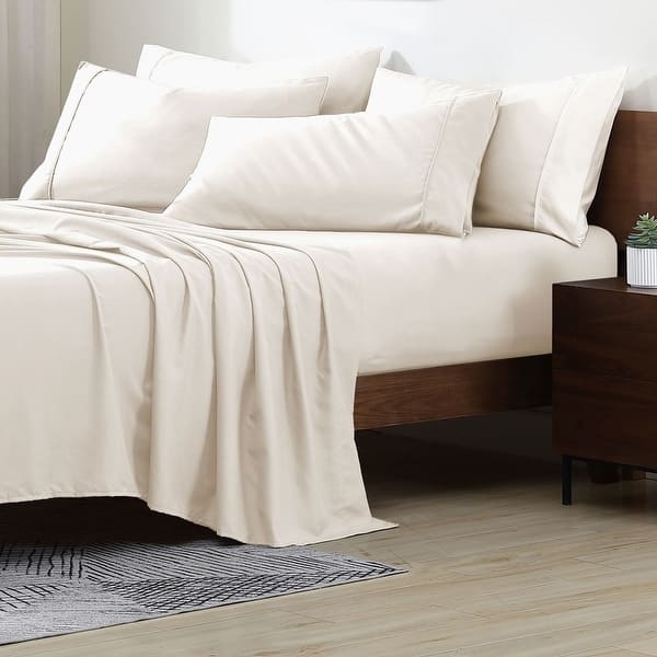 Brushed Microfiber Sheet Set 6-Piece in Eggplant Purple