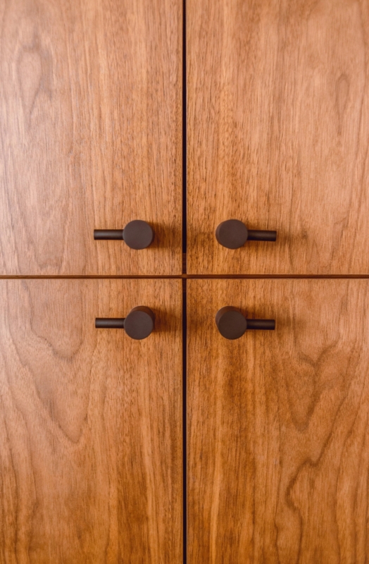 Cabinet Handle Matte Black Slim Horizontal Bar Pull