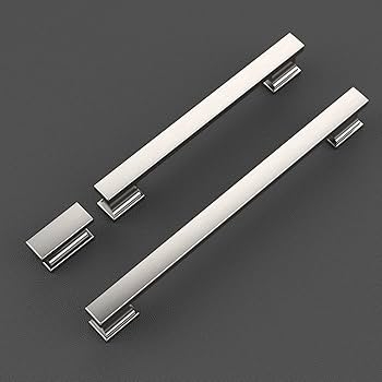 Cabinet Knob, Brushed Satin Nickel with Flat Top and Round Silhouette
