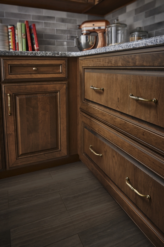 Cabinet Knob: Refined Kitchen Hardware Styling, Bronze Ring Pull.